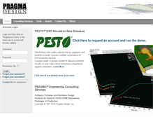 Tablet Screenshot of pragma-design.com